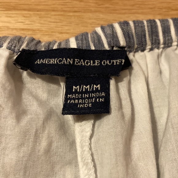 American Eagle Striped Ruffle Sleeve Dress - Picture 3 of 3